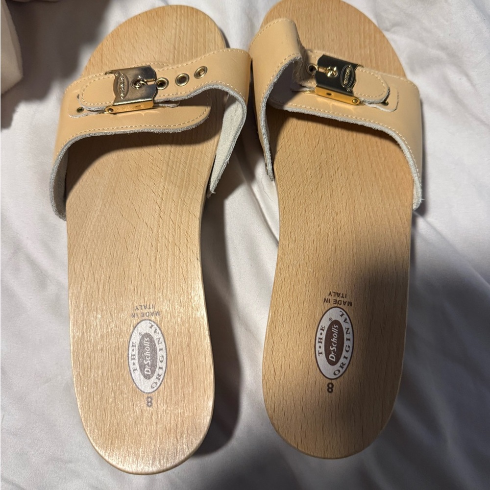 Dr. Scholl's Tan Mules Comfort Clogs